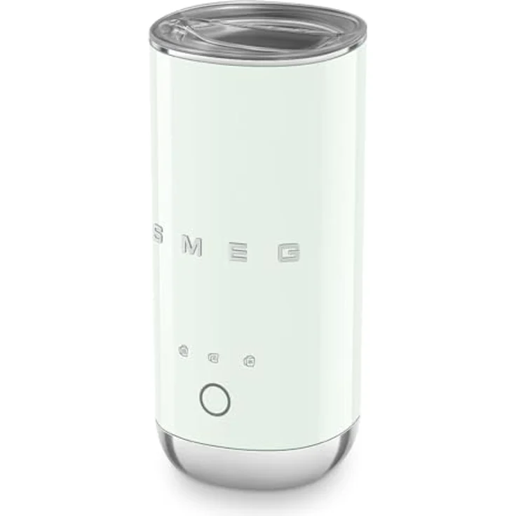Smeg MFF02PGEU Milchaufschäumer, 50er-Jahre Design, für heiße und kalte Milch, keramische Beschichtung, automatische Abschaltung, grau – Bild 3