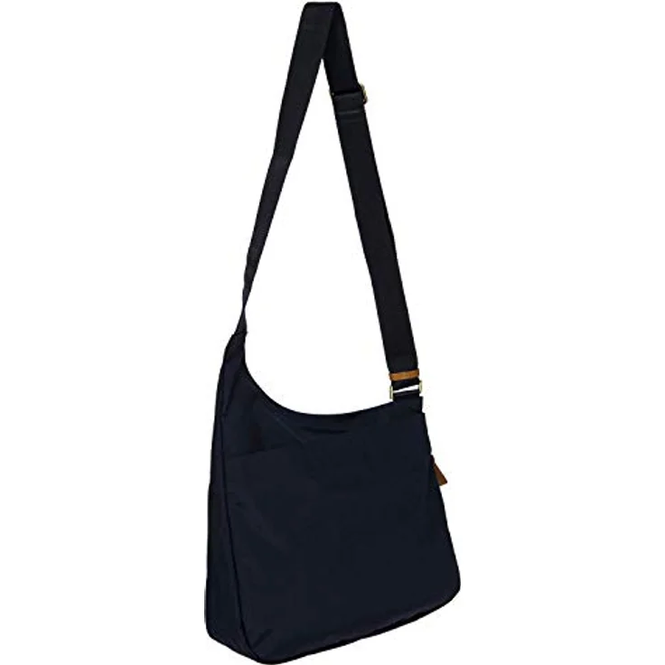 Bric's X-Bag Damentasche 42732, Umhängetasche aus strapazierfähigem Material mit Lederdetails, Blau – Bild 3