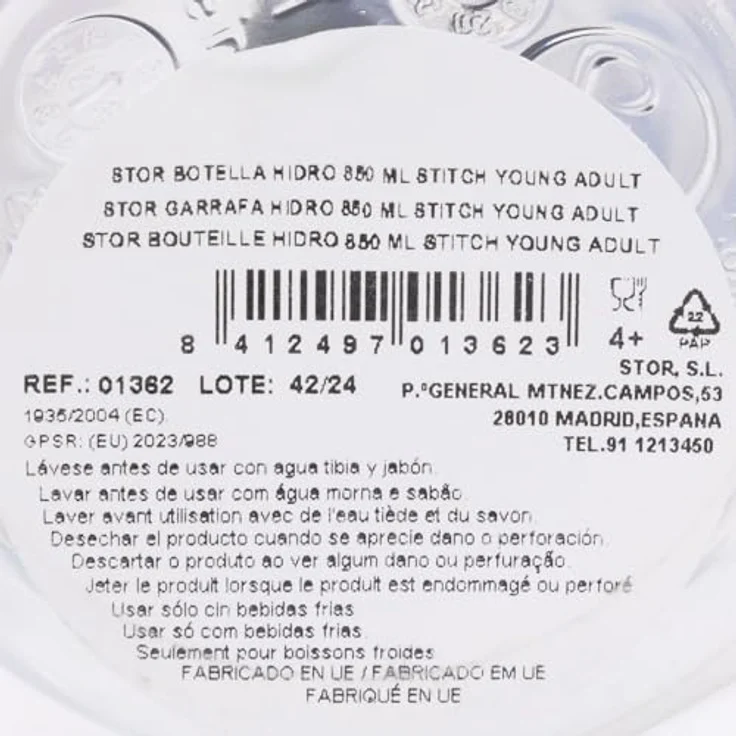 Lilo & Stitch Trinkflasche Stitch, auslaufsicher und leicht, 850 ml, BPA-frei, mit Schraubverschluss aus Metall – Bild 3