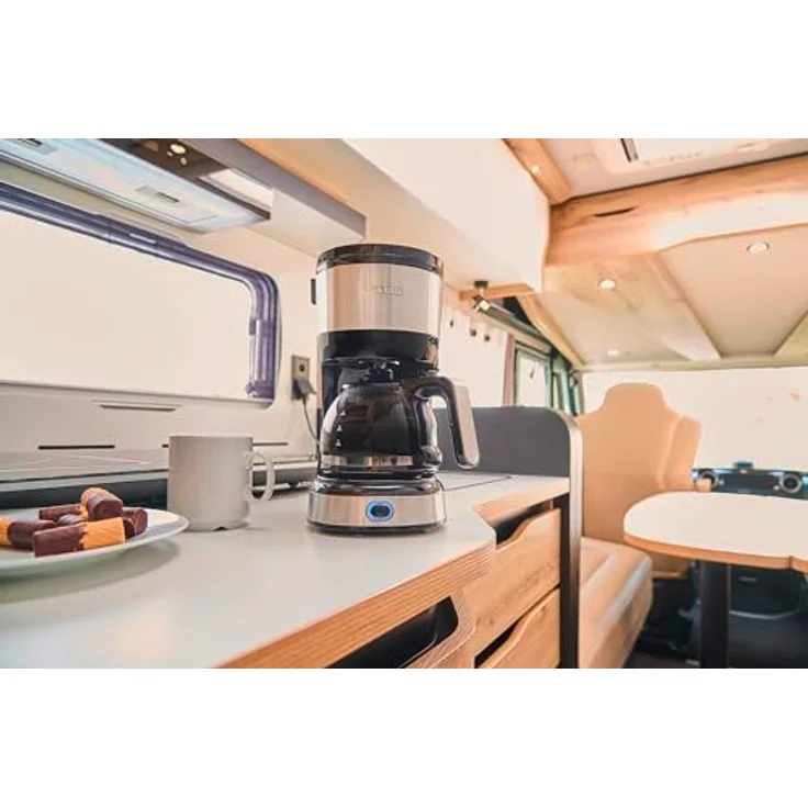 SEVERIN Filterkaffeemaschine, Kompaktes Design, Gebürsteter Edelstahl-Schwarz, KA 4808 – Bild 6