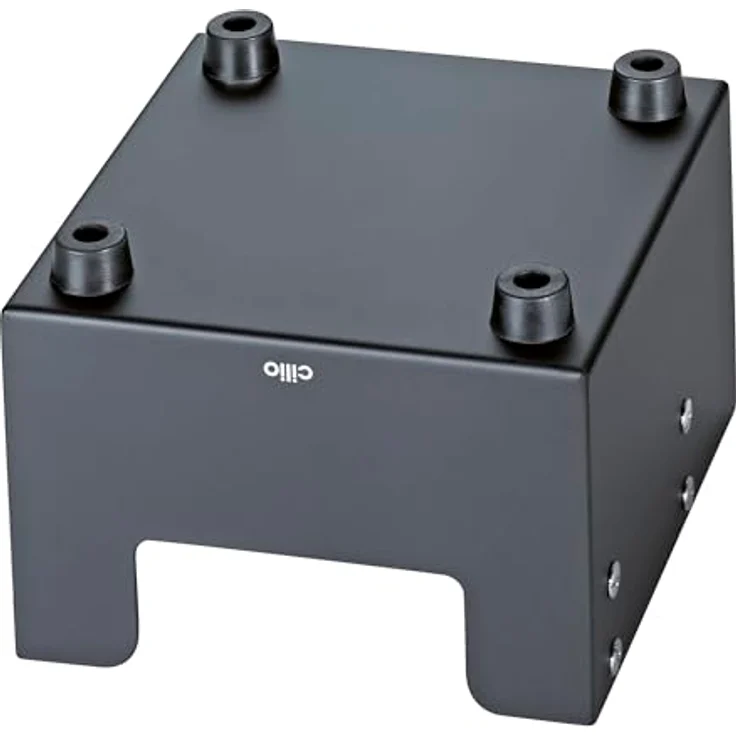 Cilio Espresso-Ausschlagdose Barista, 16x16cm, Edelstahl rostfrei, Schwarz, abnehmbare Ausschlagstange mit rutschfesten Füßen – Bild 3