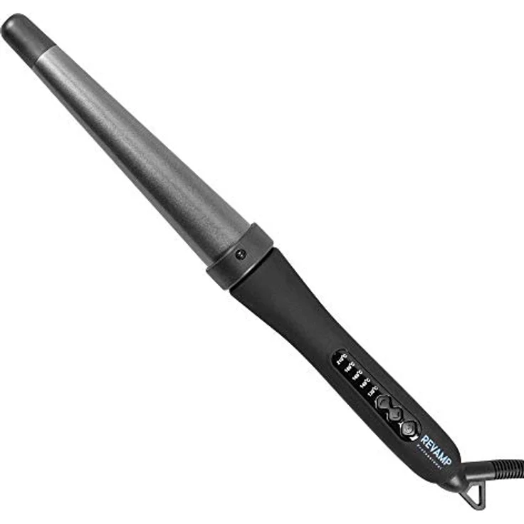 Revamp Progloss Big Wand - Beheizter Lockenstab mit Ionen-Technologie für lose Locken und Wellen, 32-19mm konischer Keramikzylinder, mit Standfuß, hitzebeständigem Handschuh und Abschaltautomatik – Bild 2