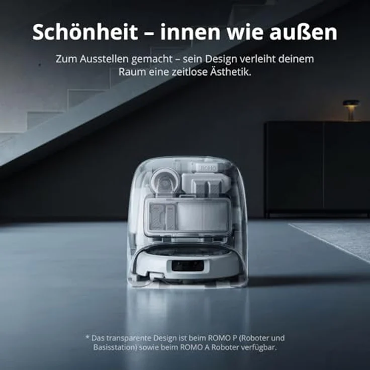DJI VC ROMO P, Saug- und Wischroboter mit intelligenter Hinderniserkennung und selbstreinigendem System – Bild 3