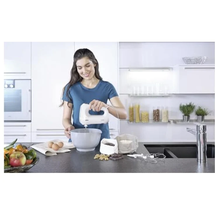 Braun HM1010 WH MultiMix 1 Handmixer, 400W, 4 Geschwindigkeiten, weiß – Bild 4