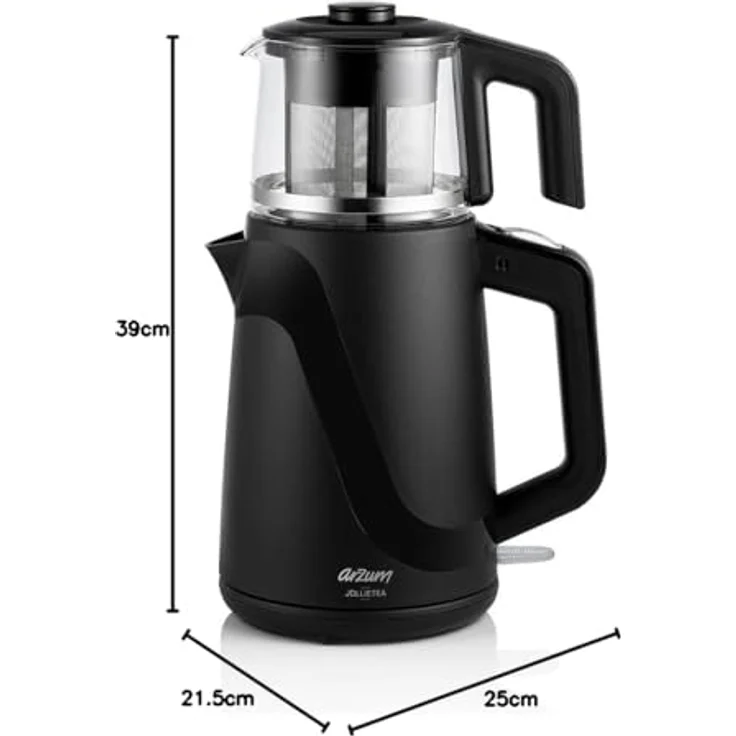 Arzum Teebereiter Teekocher Jollietea, Wasserkocher, Schwarz – Bild 6