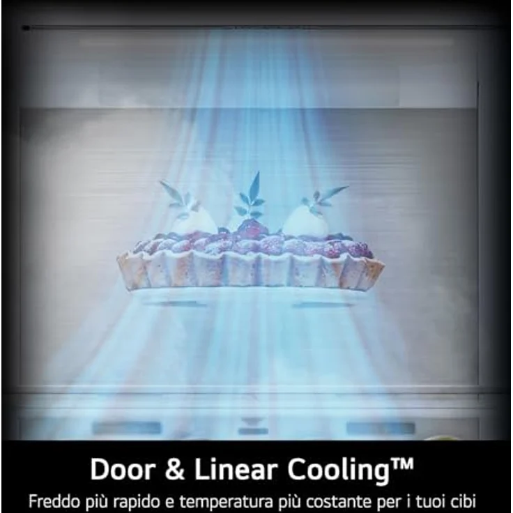 LG GBV22NCBPY Gefrierkombination, Total No Frost, Smart Inverter Compressor, DoorCooling+, 387 Liter, silber – Bild 3