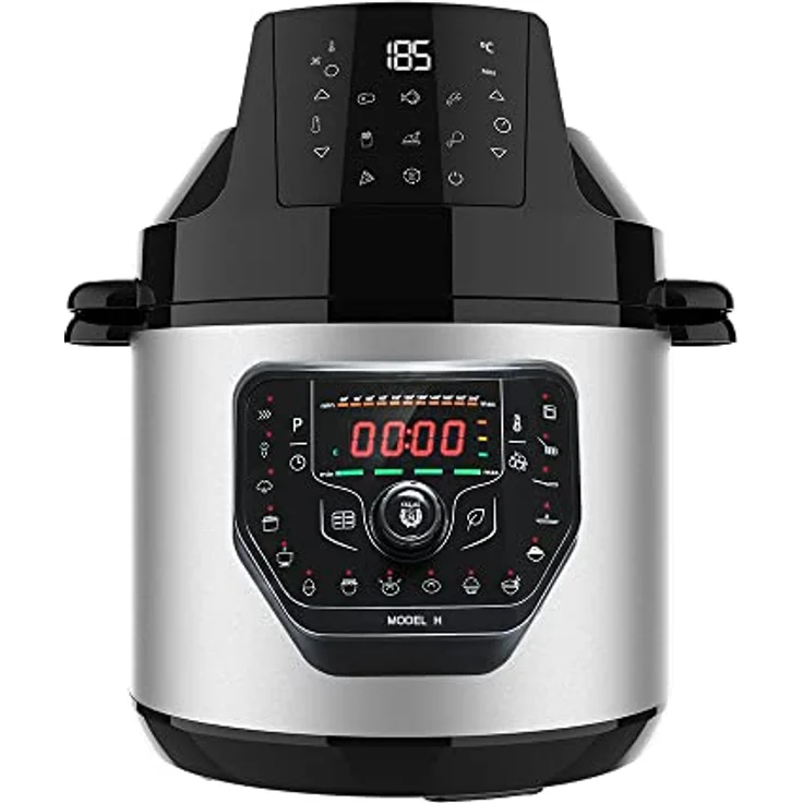 Cecotec programmierbarer Herd mit GM H Fry Air Fryer Kopf. Multifunktions-Küchenroboter, 6 Liter Fassungsvermögen, vorgeschobener Deckel, 24 Stunden programmierbar, einstellbare Temperatur, Rezeptbuch – Bild 1