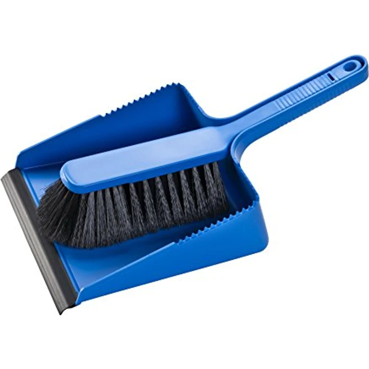 haug bürsten Kehrgarnitur 18625, eckig, blau, mit Lippe und geschlitztem Polymex - Made in Germany – Bild 2