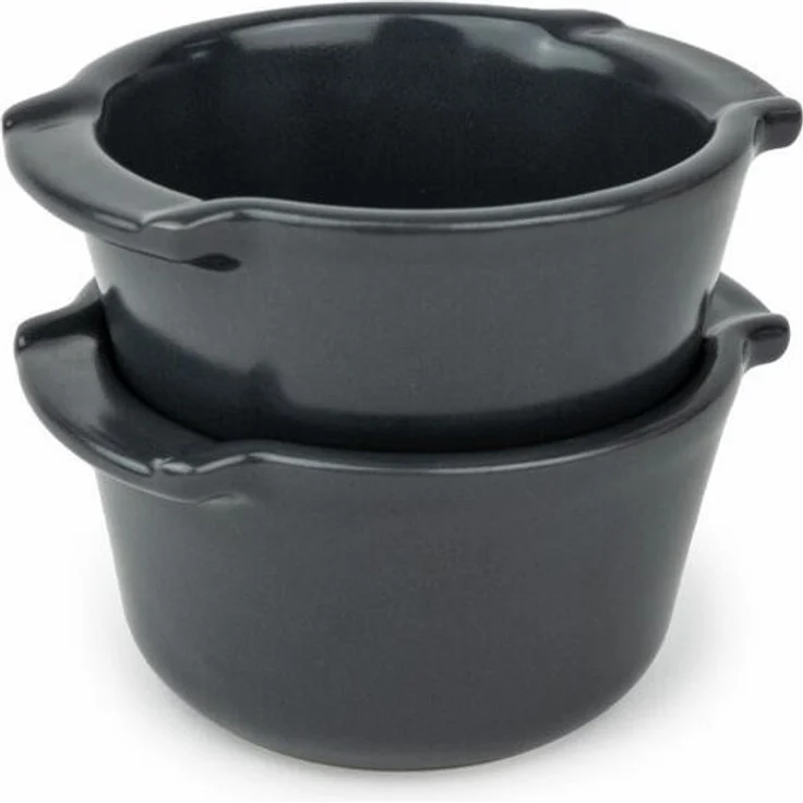 PEUGEOT Auflaufform Mini APPOLIA, 11cm schiefergrau, Keramik, für Ofen und Mikrowelle, 10 Jahre Garantie