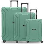 REDOLZ Hartschalen Koffer-Set 3-teilig ohne Reißverschluss | 3-Punkt-Verschluss-System | aus hochwertigem Polypropylen Material | 4-Doppelrollen & TSA-Schloss für Damen & Herren (Essentials 15)
