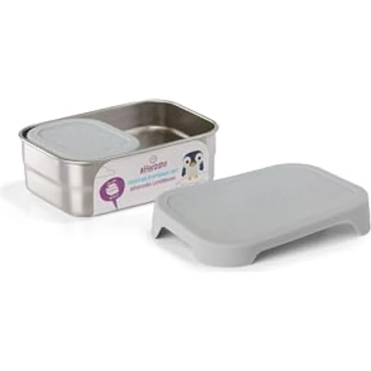 Affenzahn Edelstahl Brotdosen Set inkl. Snack-Box Silikon-Deckel BPA-frei Spülmaschinenfest Koala – Bild 3