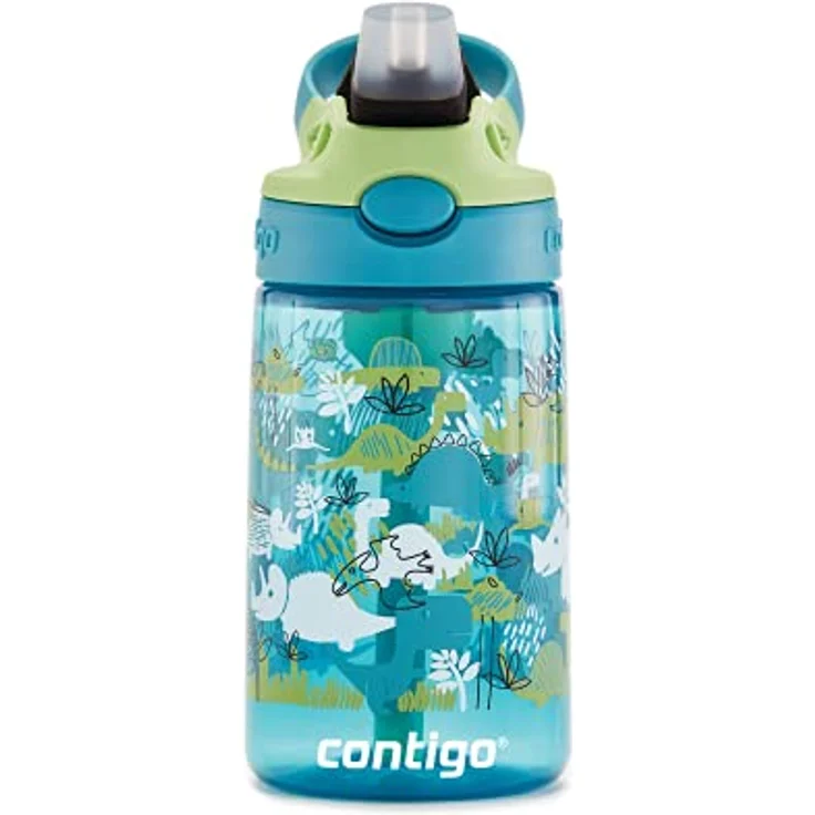 Contigo 2127479 Kids’ Easy-Clean AUTOSPOUT Straw Water Bottle; BPA-free, robust water bottle;,1 leak-proof; easy-clean; easy-clean; ideal for daycare, preschool, school and sports; 14 oz – Bild 4