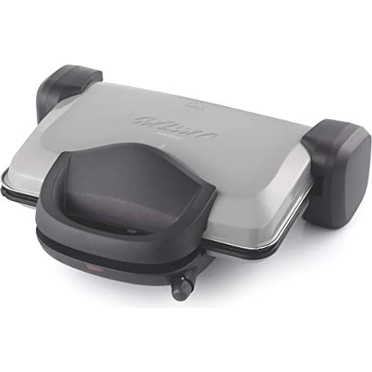 Arzum AR2037 Sandwichmaker, 1800 Watt, Antihaftbeschichtung, bis zu 180° Öffnung, grau – Bild 2
