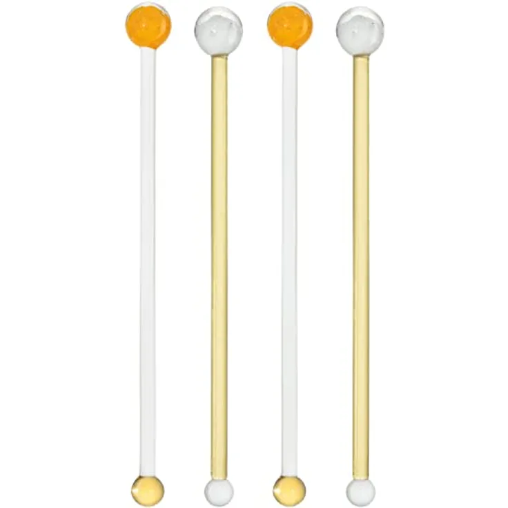 Rührer POESIA 4er-Set 20 cm orange/weiß, 076499