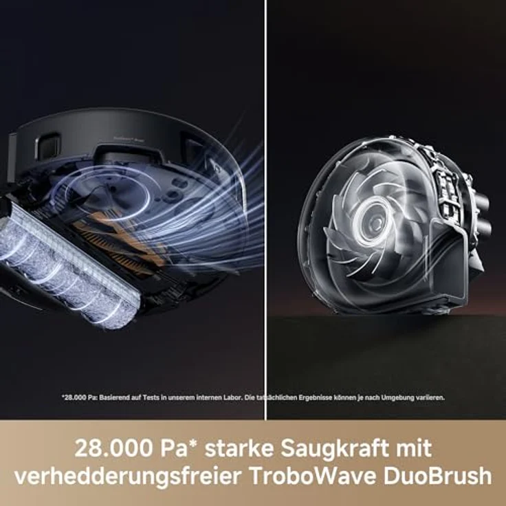Mova Z60 Ultra Roller Complete, Saugroboter mit Wischfunktion, 700 W, Warmwasser-Wischsystem, 28.000 Pa, Hindernisüberwindung, App-Steuerung – Bild 6