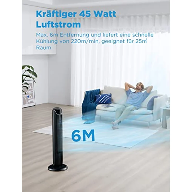 Midea FZ10-17JR Turmventilator, Fernbedienung – Bild 3