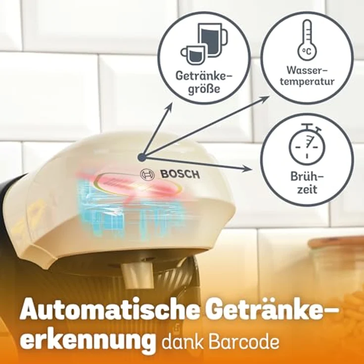 Bosch TAS117E Tassimo-Kapselmaschine, Getränkevielfalt, INTELLIBREW-Technologie, kompakt, erhältlich in vielen attraktiven Farben – Bild 10
