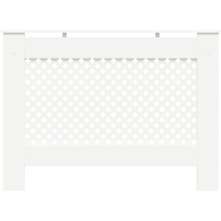 vidaXL Heizkörperabdeckung Weiß, 112x19x81,5 cm MDF mit modernem Design und einfacher Montage – Bild 6