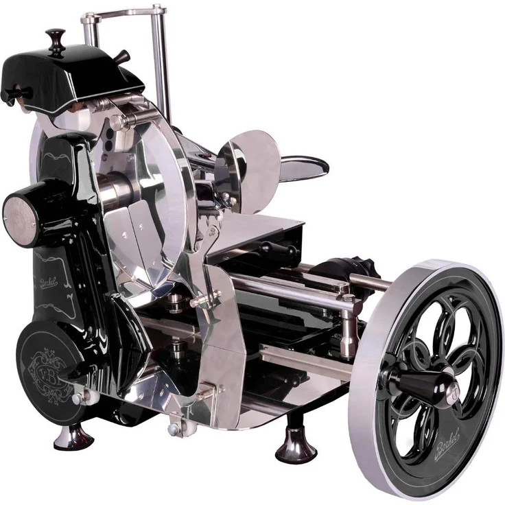 Berkel Volano B2, Aufschnittmaschine mit 265-mm-Rundmesser, präziser Millimeter-Einstellmöglichkeiten, schwarz