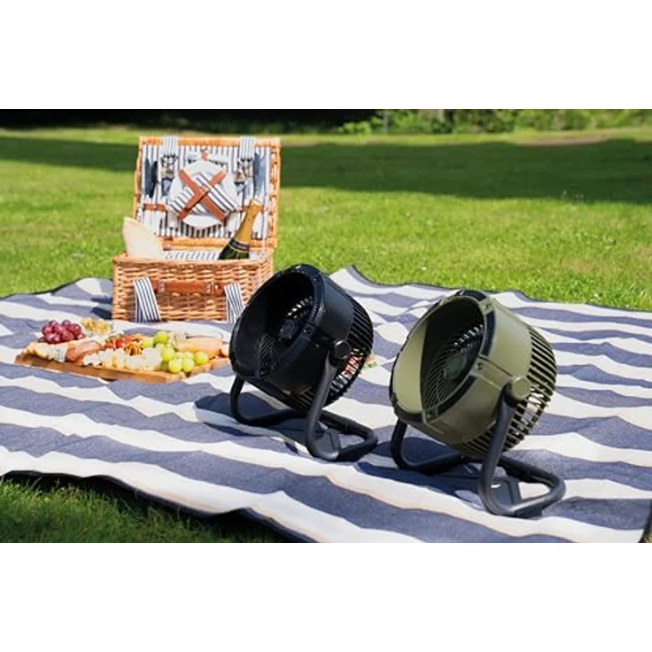 Unold Tischventilator 86655, Akkuventilator für Indoor & Outdoor, 6000 mAh, bis zu 12h Laufzeit, 4 Geschwindigkeitsstufen – Bild 4