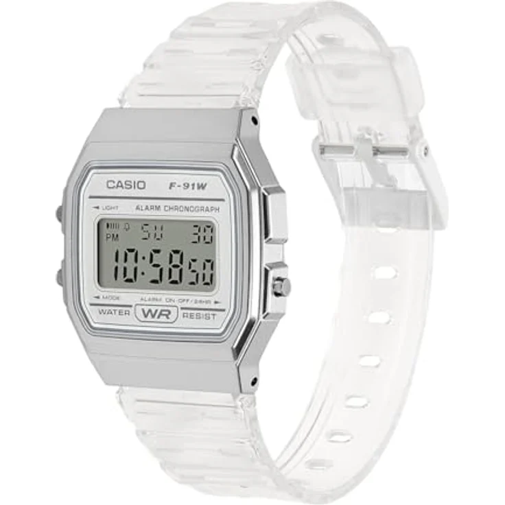 Casio Unisex Uhr F-91WS-7EF Resin weiß – Bild 3
