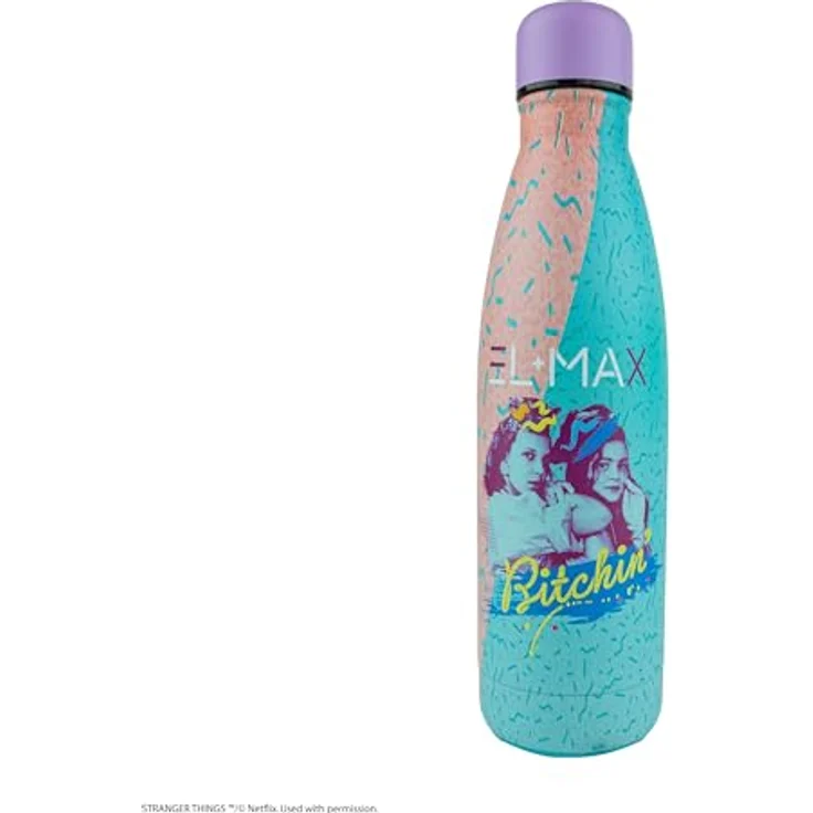 Cinereplicas Stranger Things - Bitchin Isolierte Wasserflasche - 500ml aus Edelstahl, offizielle Lizenz – Bild 2