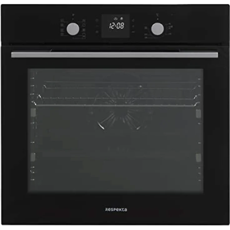 Respekta autarker Glas- Einbaubackofen AB700 mit LED-Timer + Glaskeramikkochfeld, Energieeffizienzklasse A, 80 Liter Garraum, 8 Beheizungsarten, versenkbare Knebel, blau – Bild 3