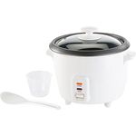 Rosenstein & Söhne Edelstahl-Reiskocher RK-1000: Reiskocher mit Warmhaltefunktion, 400 Watt, 1 Liter Fassungsvermögen (Multifunktions-Mini-Reiskocher, Rice Cooker, Multikocher)