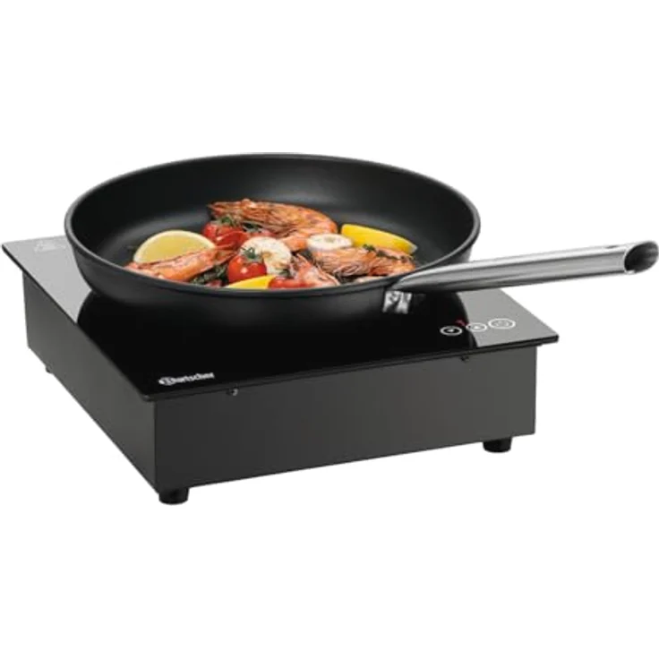Bartscher Einbau-Induktionskocher 351TC, 105860 mit Touch-Display und 3,5 kW Leistung, Schwarz – Bild 1