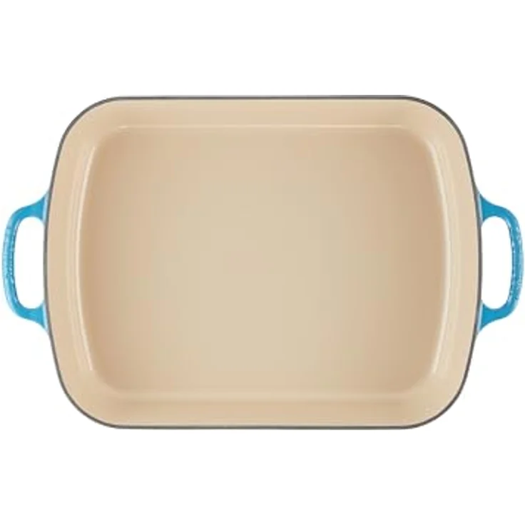 Le Creuset Signature Gusseisen-Bratreine, 33 cm, Rechteckig, Für alle Herdarten und Induktion geeignet, Volumen: 4,9 l, Marseille – Bild 5