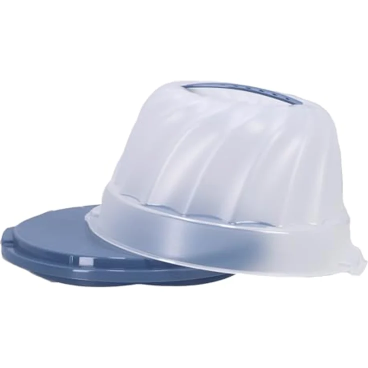 Rotho Cakedoos Tulband Fresh Horizon, Lebensmittelaufbewahrung in Blau – Bild 2