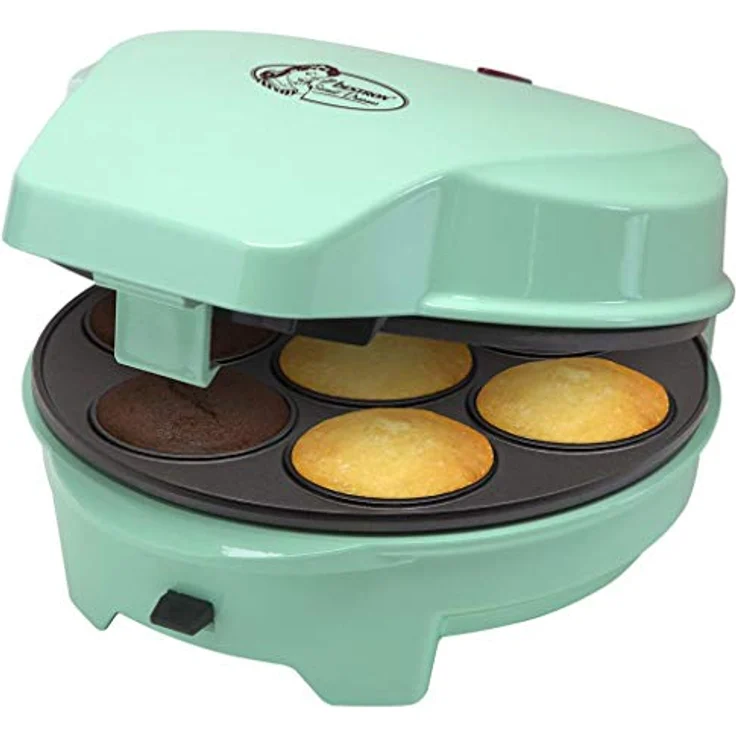 Bestron 3-in-1 Cakemaker im Retro Design, Für Donuts, Muffins und Cakepops, Sweet Dreams, Antihaftbeschichtung, 700 W, Mint – Bild 2