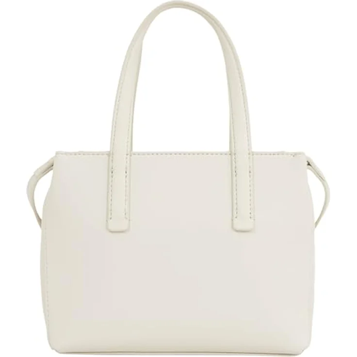 Calvin Klein Shopper CK MUST MINI TOTE_PU/NUBUCK, Damen Handtasche Dk Ecru, Henkeltasche Schultertasche  – Bild 2