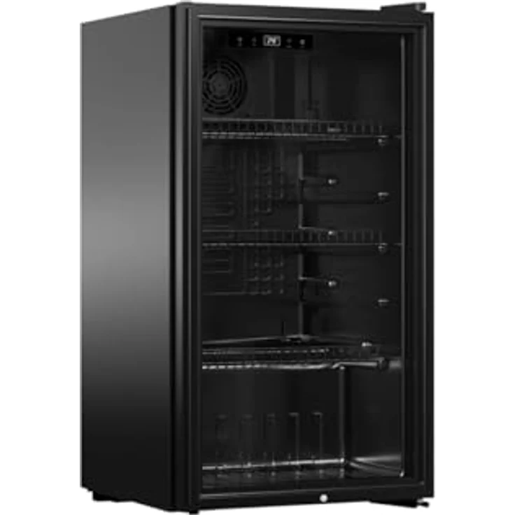 PKM Getränke- und Dosenkühler, freistehend, 90 Liter Nutzinhalt, schwarze Front, regelbares Thermostat, 2 - 18 °C Temperaturbereich – Bild 3