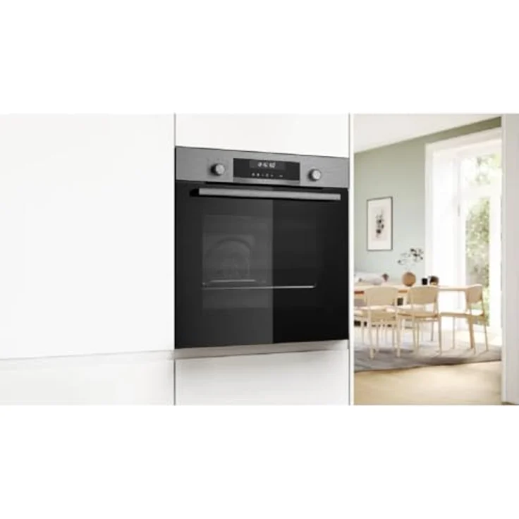 Bosch Serie 6 HBG578ES3, Elektrischer Einbaubackofen mit 71 l Volumen, 3600 W, 3D Heißluft, AirFry-Funktion, Pyrolyse-Reinigung, Edelstahl – Bild 6