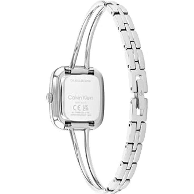 Calvin Klein CK Adore, Zwei-Zeiger-Quarzwerk-Uhr für Damen mit silbernem Edelstahlarmband, 24 mm Gehäuse, 3 BAR wasserdicht – Bild 3