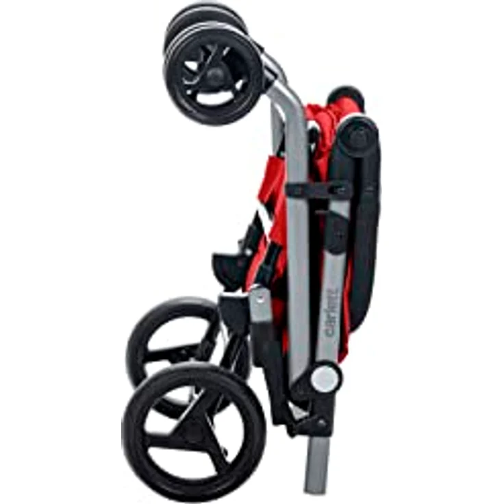 CARLETT | Einkaufstrolley mit 4 Rädern | Lett430 CLASSIC duo | Zusammenklappbarer Einkaufswagen mit großer Kapazität, 25kg, 53L Einkaufstasche, 9L Thermotasche und Rückenfach | Ruby Rot – Bild 5