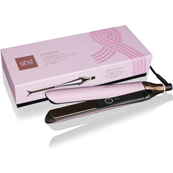 ghd chronos Limited Edition Glätteisen Pink-Sorbet, mit Hitzeschutz-Etui und Motion-Responsive Technologie – Bild 1