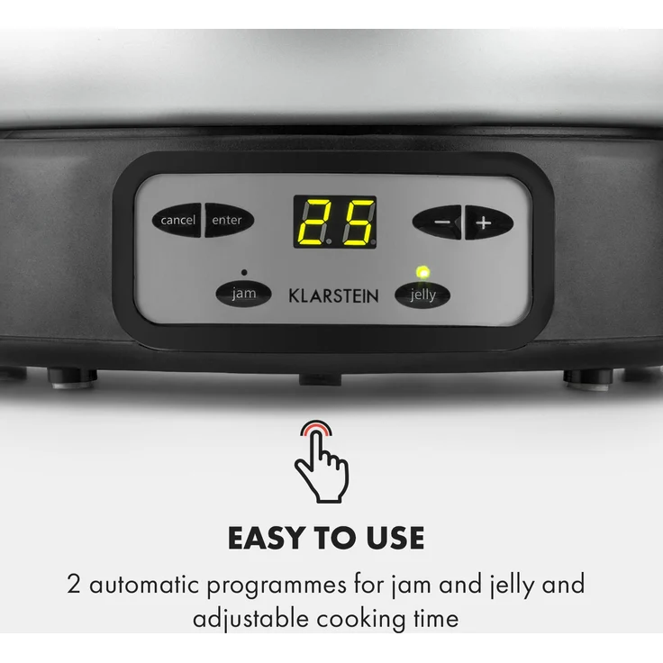 Jam Session Marmeladen- und Geleekocher 1000W 2 Automatikprogramme – Bild 4