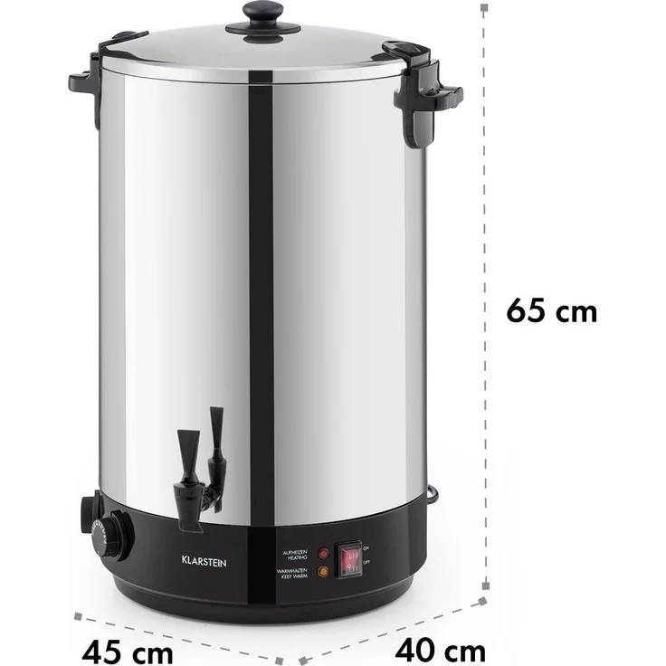 KonfiStar Einkochautomat Getränkespender 2500W 110°C 120min Edelstahl 50 Ltr – Bild 10