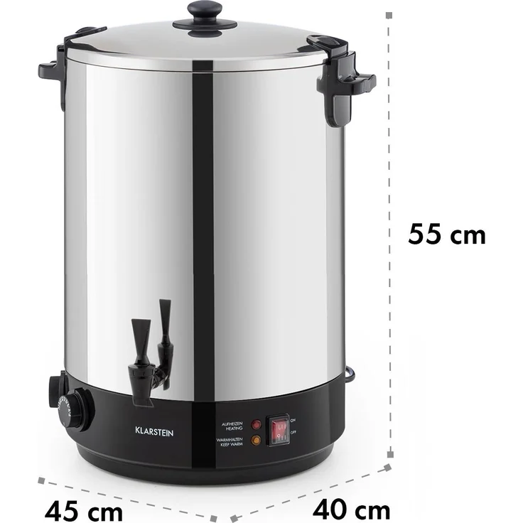KonfiStar Einkochautomat Getränkespender 2500W 110°C 120min Edelstahl 40 Ltr – Bild 10