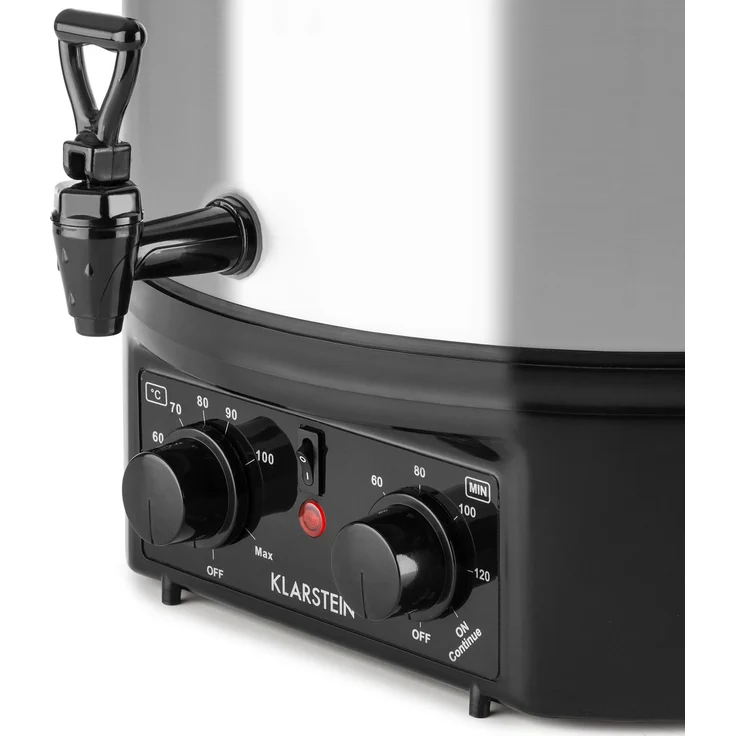 Biggie Einkochautomat Edelstahl 27 Liter 2000W Timer 16 Ltr analog silber – Bild 4
