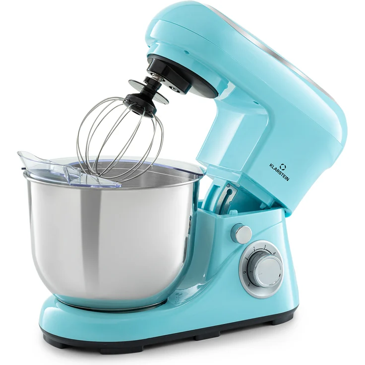 Klarstein Bella Pico 2G Küchenmaschine, 1200 W, 1,6 PS, 6 Stufen, 5 Liter, blau – Bild 1