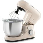 Klarstein Bella Pico 2G Küchenmaschine, 1200 W, 1,6 PS, 6 Stufen, 5 Liter, creme