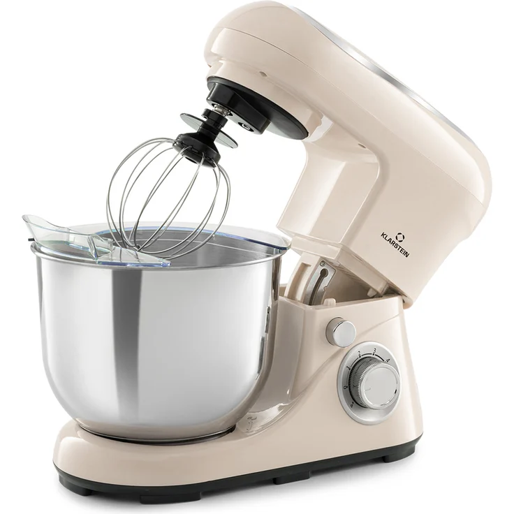 Klarstein Bella Pico 2G Küchenmaschine, 1200 W, 1,6 PS, 6 Stufen, 5 Liter, creme – Bild 1