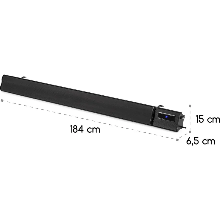 Blum CosmicBeam Plus XXL IR-Heizstrahler 3000W IP44 Fernbedienung weiß Schwarz, Heizstrahler – Bild 8