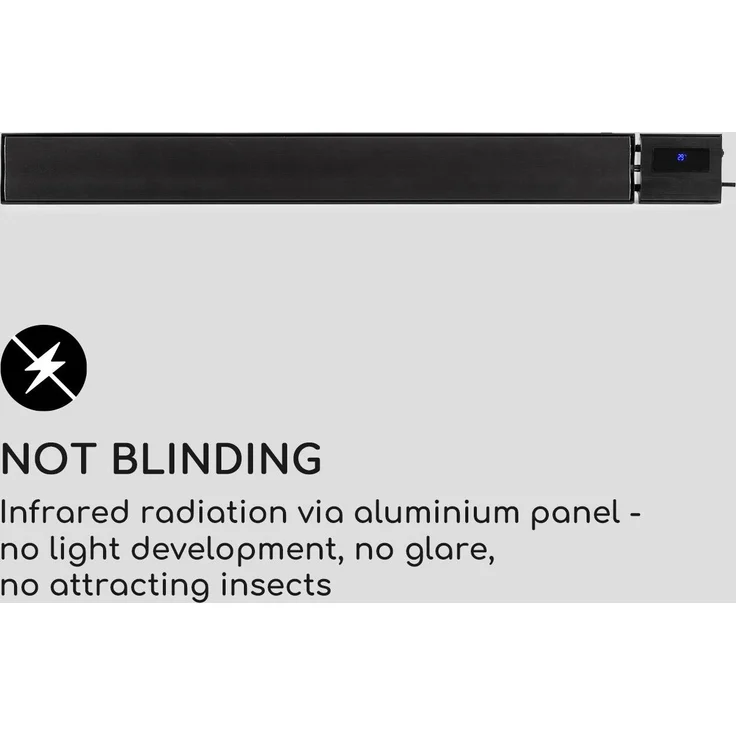 Blum CosmicBeam Plus Infrarot-Heizstrahler 2400W IP24 Fernbedienung schwarz, Heizstrahler – Bild 4
