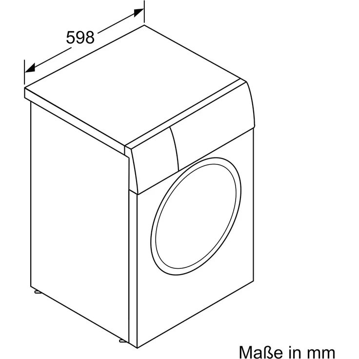 Siemens iQ300 WM14N122, Frontlader-Waschmaschine, D, Fassungsvermögen 7 kg, Standgerät, Breite 59,8 cm, Komfortverschluss, Nachlegefunktion – Bild 11
