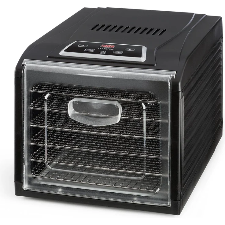 Klarstein Fruit Jerky Plus 6 Dörrautomat Timer 6 Ablagen Blech 420-500W schwarz – Bild 8