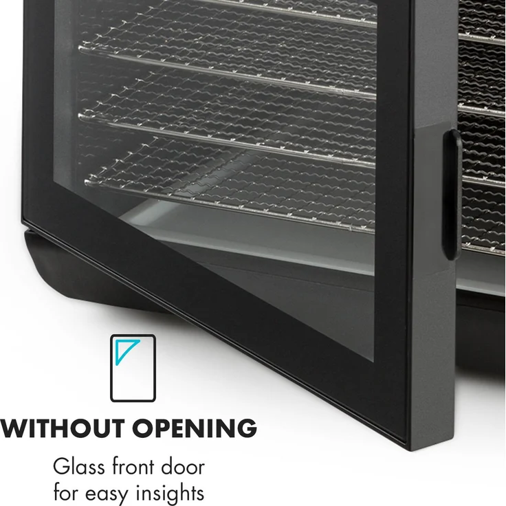 Klarstein Arizona Jerky Dörrautomat 500W 35-70°C digitales Touch-Display schwarz – Bild 8